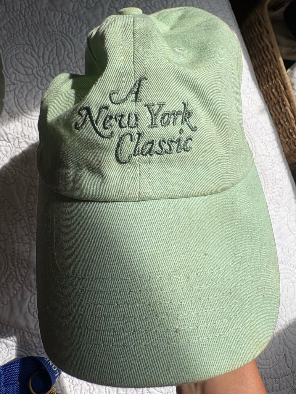 818 Tequila “A New York Classic”Embroidered Baseball Cap - Mint Green